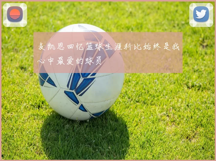 麦凯恩回忆篮球生涯科比始终是我心中最爱的球员